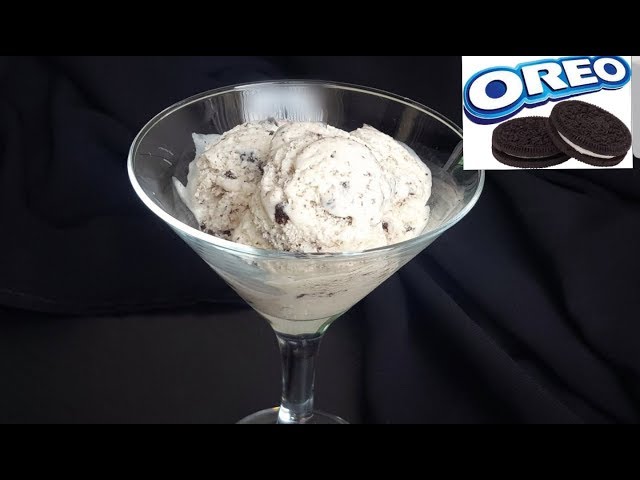 Oreo Ice-Cream ( Just 4 Ingredients ) by YES I CAN COOK