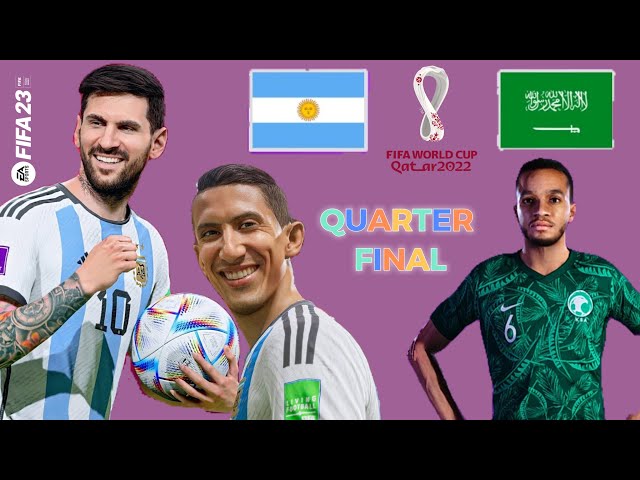 FIFA23 - ARGENTINA vs SAUDI ARABIA | 3 - 2 | MESSI MAGIC | FIFA WORLD CUP QUARTER FINAL | {4K 60FPS}
