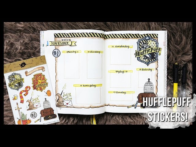 Bullet Journal - Harry Potter Hufflepuff Theme || TristArtist