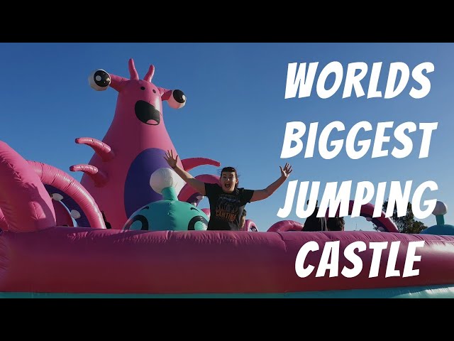 The Big Bounce!  Adult Bouncy Castle time!   NO KIDS ALLOWED!!!   The worlds BIGGEST jumping castle!