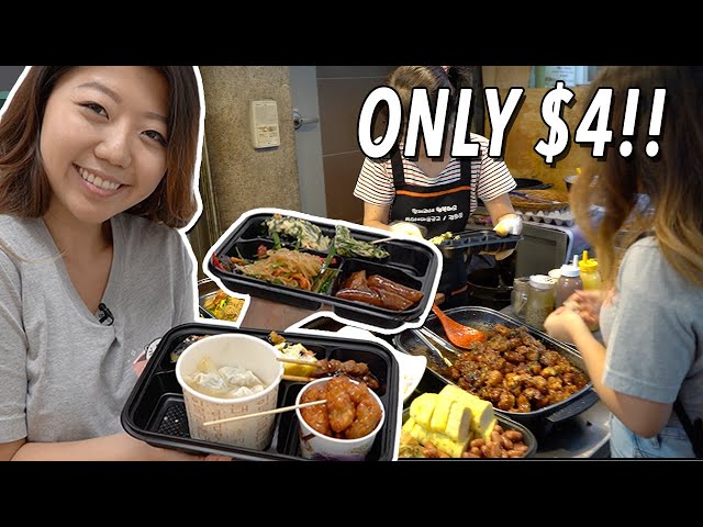 CHEAP Korean Street Food LUNCH 😍 Tongin Market Food Tour in Seoul, South Korea
