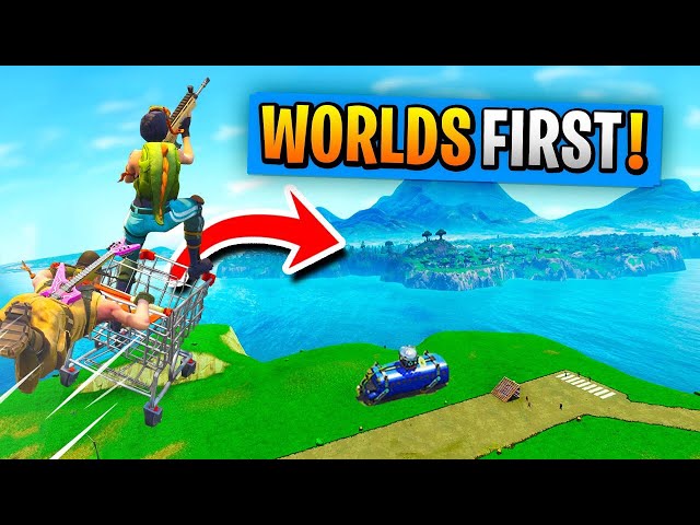 WORLD'S 1st SPAWN ISLAND AND *BACK* TRIP In Fortnite Battle Royale!