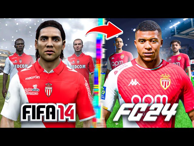 I Rebuild AS Monaco From FIFA 14 to FC 24!