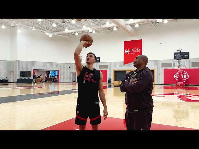 NBA sharpshooter Bogdan Bogdanovic teaches quick-release shooting technique