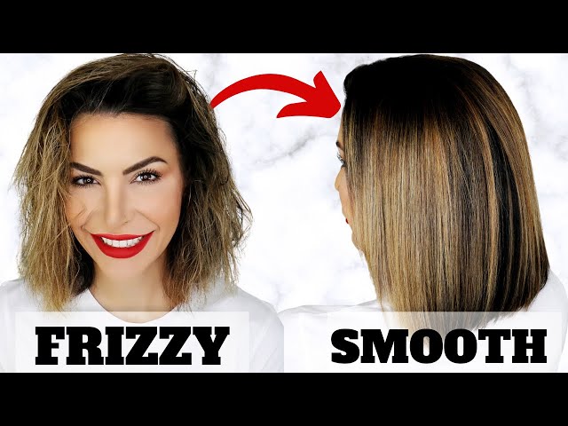 How To Keep Frizzy Hair Smooth In Humidity And Overnight | KMS Tame Frizz