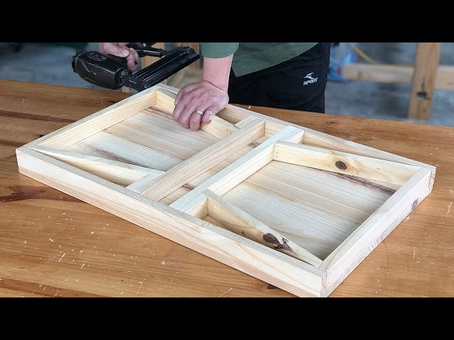 Woodworking Project From Old Pallet - Make A Folding Table Without Hinges