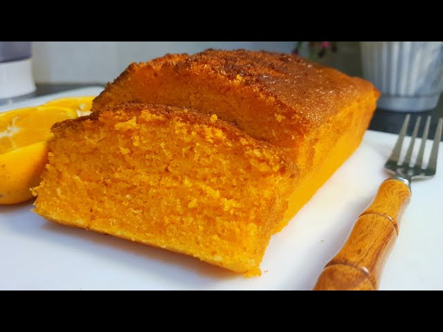 Orange Pound Cake In Mixer Grinder | Tea Time Orange Cake By Cook With Lubna ♥️