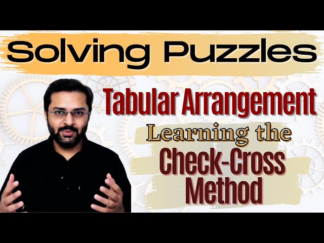 Logical Reasoning - 2 (Tabular Arrangement) - Learn the check-cross method