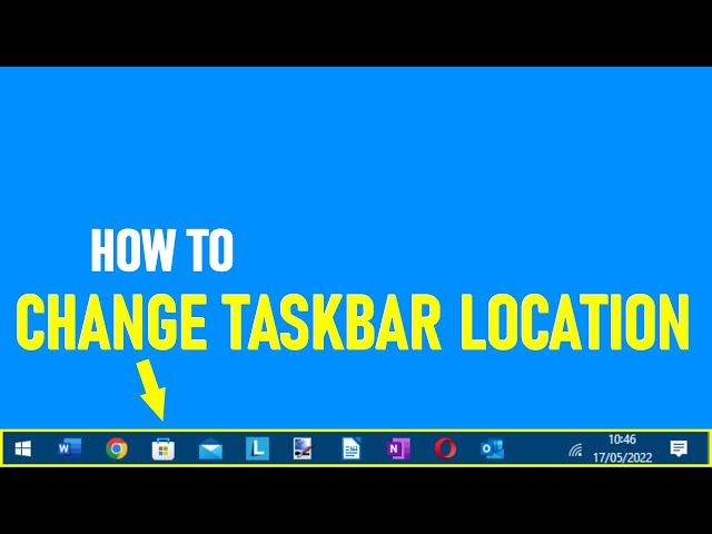 How To Move Taskbar In Windows 10 | HOW TO CHANGE TASKBAR POSITION
