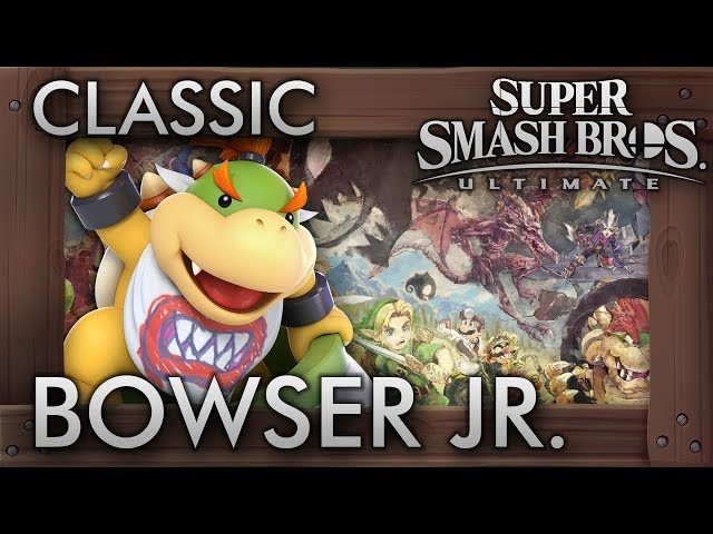 Super Smash Bros. Ultimate: Classic Mode - BOWSER JR. - 9.9 Intensity No Continues