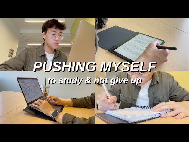 STUDY VLOG | PUSHING MYSELF to STUDY when I want to GIVE UP *why I'm MOTIVATED to study 10 HOURS*