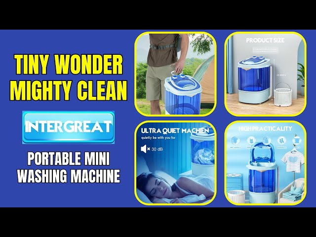 INTERGREAT Mini Washing Machine - Discover the Mini Marvel of Laundry