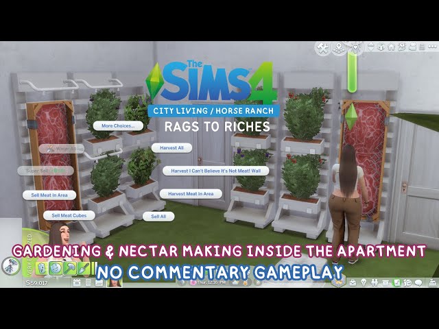 The Sims 4: GARDENING INSIDE MY APARTMENT | RAGSTORICHES Series [No Commentary Gameplay]