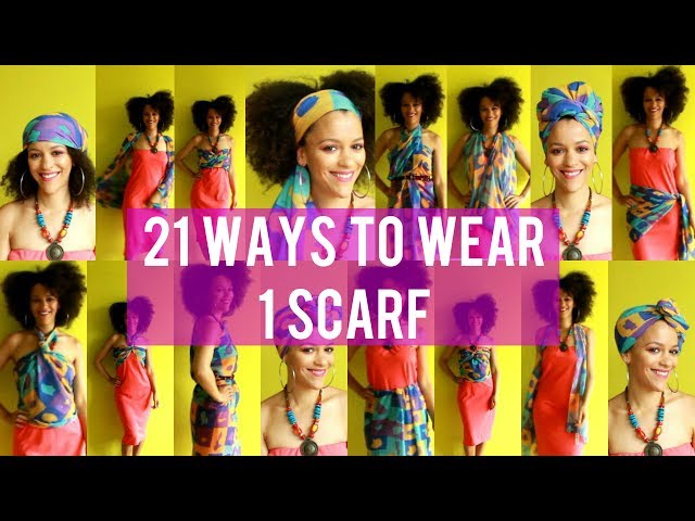 🌴 HOW TO 21 Ways To Wear a Travel Scarf 🇨🇻 #CultureCouture | Capsule Wardrobe SHOP DressJoycy.com