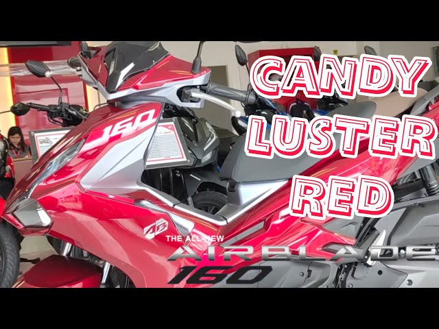 All New AIRBLADE 160 - Candy Luster Red - Walk around, Specs & Price - Installment