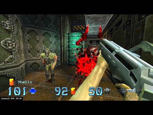 Quake II (PS1) Running at 1440p 60FPS - GAMEPLAY, MOUSE SUPPORT (PGXP+60FPS+Overclock)