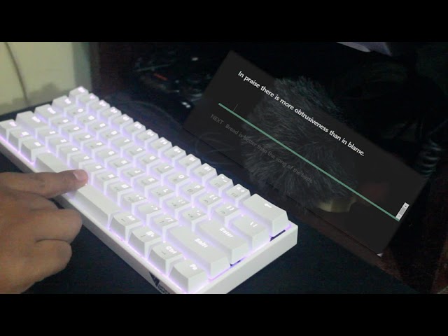 Typing Test - Vortexseries VX 5 Pro with Tempest and Band Aid Mod