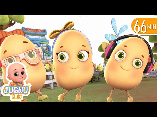 One Potato, Two Potatoes | Learn Numbers for Kids + More Nursery Rhymes & Kids Songs | Jugnu Kids