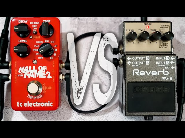 TC Electronic HALL OF FAME 2 VS Boss RV-6 Reverb // Comparison [NO TALK / ONLY TONES]