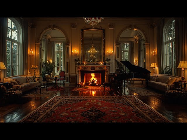 Relax and Enjoy the Warmth of the Fireplace in the Ancient Royal Living Room