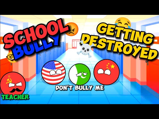 China and USA bullying school 🤯🤯 [Funny 🤣] || Countryballs in school @Random_Comparison