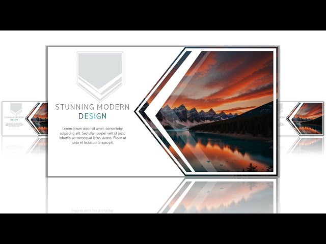 ✨Beautiful and Modern slide in Powerpoint. How to Create!