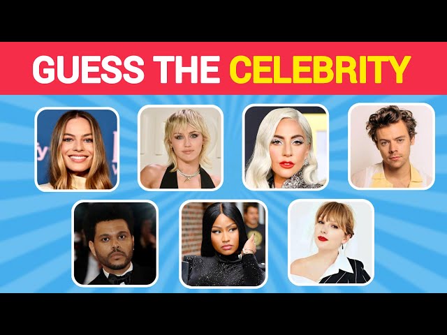 Guess the CELEBRITY in 3 Seconds | Most Famous People in 2024