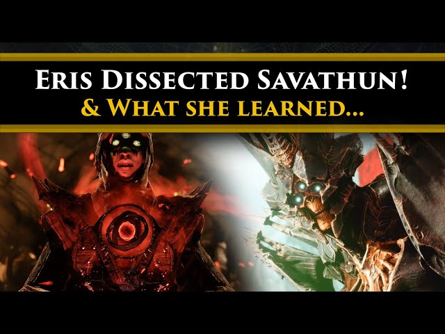 Destiny 2 Lore - What Eris learned from dissecting Savathun’s remains! The key to the Crown!