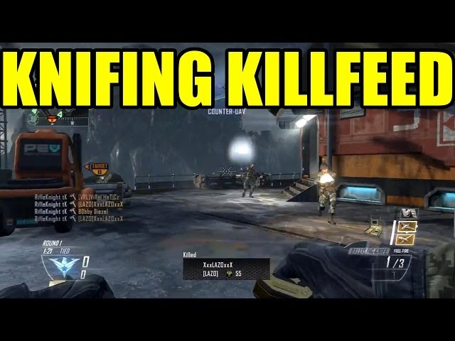BLACK OPS 1 & 2 KNIFING KILLFEED | Call of duty