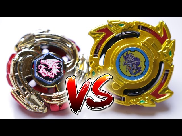 BEYBLADE BATTLE | Dragoon Gold (BURST) VS Lightning L-Drago Gold (METAL) - Battle of Generations