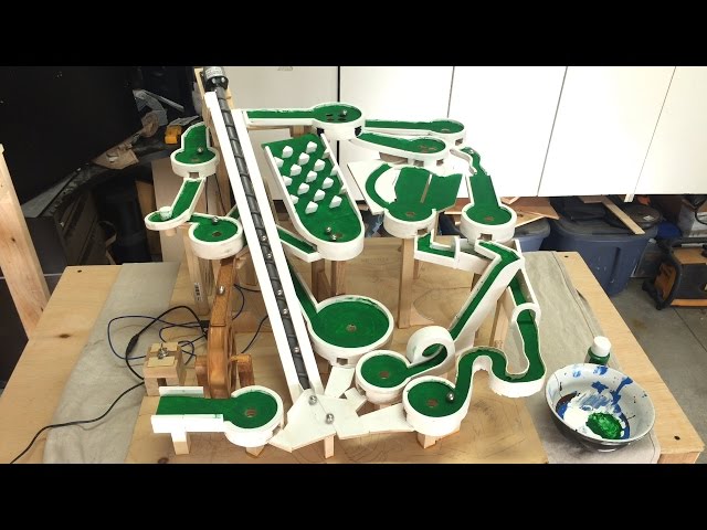 Mini Golf Marble Machine Build, Part 8 (Green Paint)