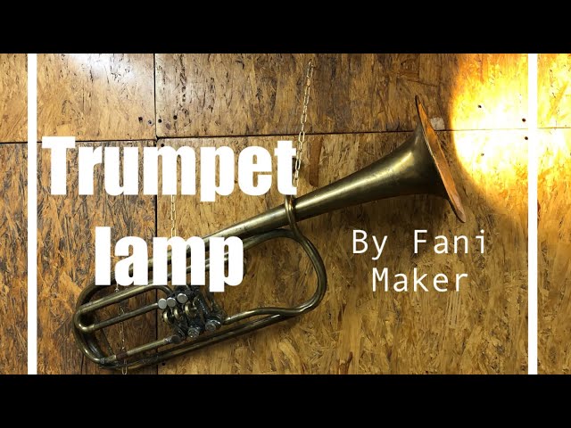 DIY trumpet lamp - come trasformare una tromba in lampada