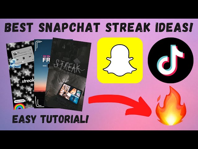 Best Snapchat Streak Ideas! (Easy Tutorial)