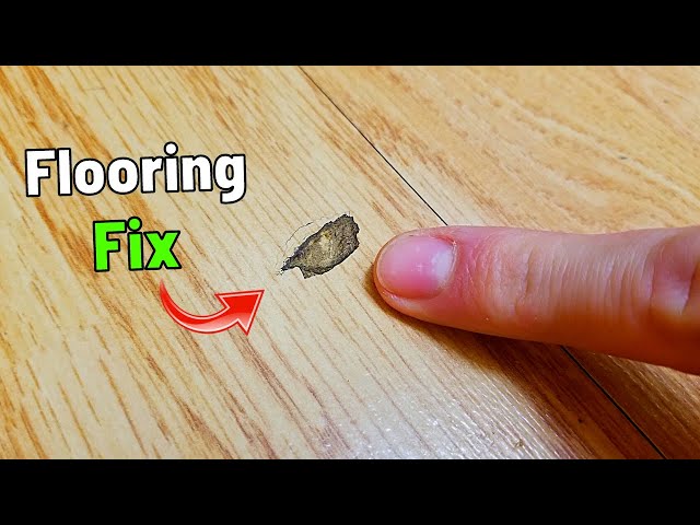 Easy DIY Fix for Chipped Laminate or LVP Flooring