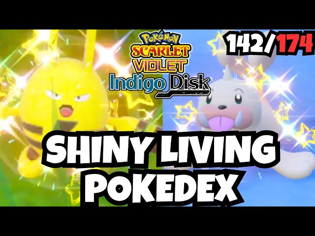 🔴32 HUNTS TO GO! Pokemon Indigo Disk ✨SHINY Living Dex 142/174✨