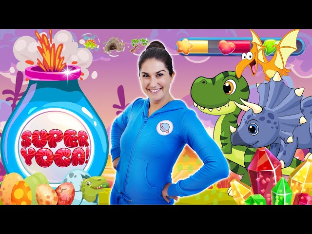 SUPER YOGA! - Dinosaur Disco | Fun Workout For Kids | Cosmic Kids Yoga