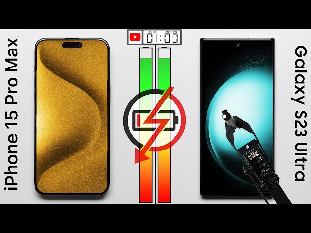 iPhone 15 Pro Max vs. Galaxy S23 Ultra Battery Test