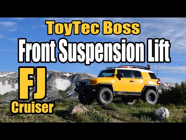 Front Suspension Lift Install, Toyota FJ Cruiser, Toytec Boss