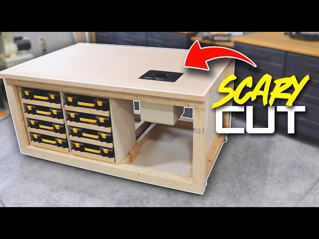 Cutting a GIANT Hole in my new Workbench // Part 2