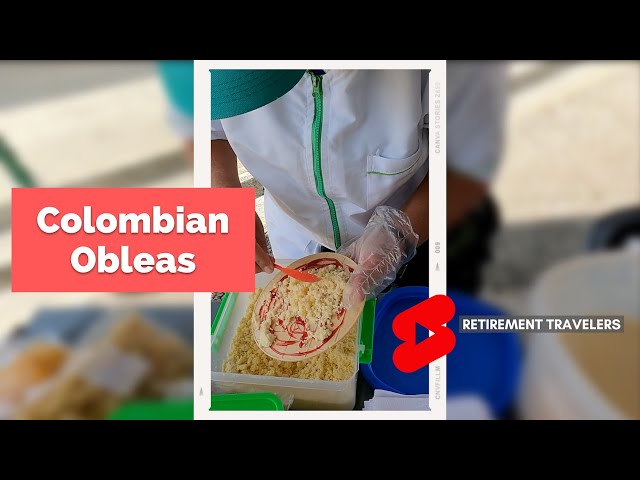 Colombian OBLEAS | Easy Recipes | Retirement Travelers #shorts