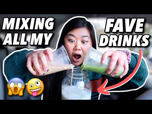 Mixing ALL My FAVORITE BOBA DRINKS Together! *shocking experiment* 😳