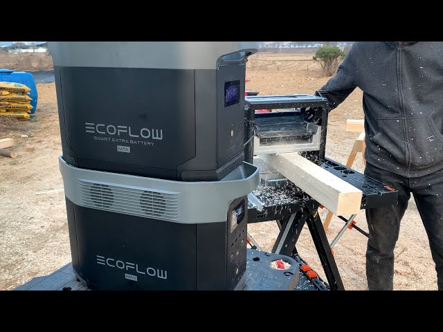 Outdoor Woodworking with Ecoflow Delta Max 2000 / Picnic Table Build
