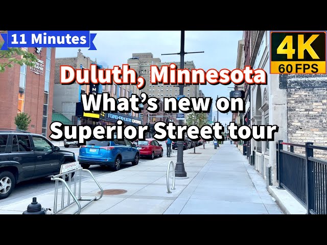 What’s new on Superior Street in Duluth, Minnesota tour 4K60fps