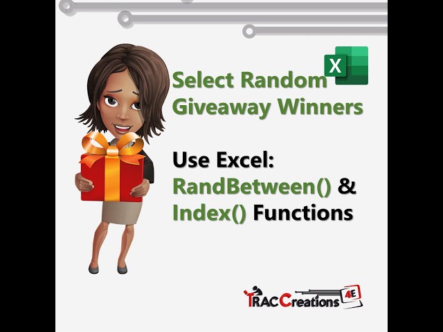 How to use Excel RANDBETWEEN and INDEX Functions for random values