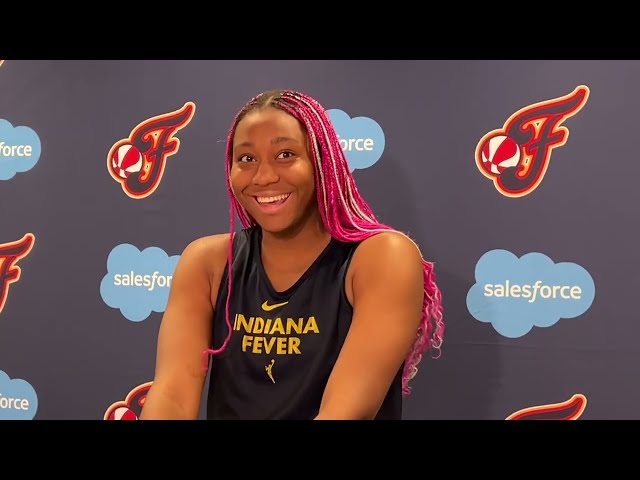 Aliyah Boston — Fever center on camp, entering Year 2, Caitlin Clark and expectations