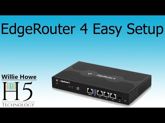 Ubiquiti Networks EdgeRouter 4 Easy Setup