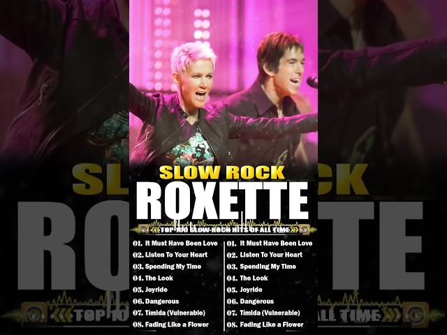 R O X E T T E Greatest Hits Full Album - Best Songs Of R O X E T T E Playlist 2024