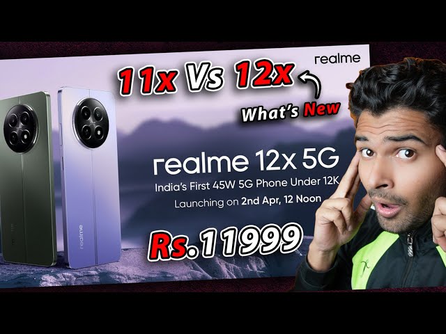 Realme 12x specifications | Under Rs. 12000 | 11x Vs 12x | MIX SOLID MEDIA |