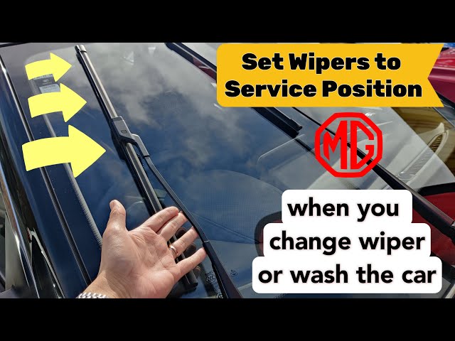 How to Set Your MG Wipers into Service Position -- MG ZS, ZST, ZS EV, HS, HS PHEV