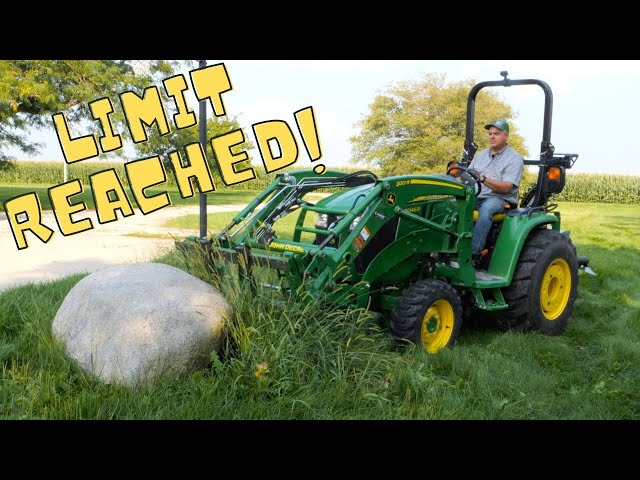 Could Not Get The Job Done! John Deere 3046r Struggles To Move Rocks